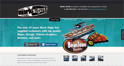 Desktop Screenshot of marksigns.net