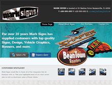 Tablet Screenshot of marksigns.net